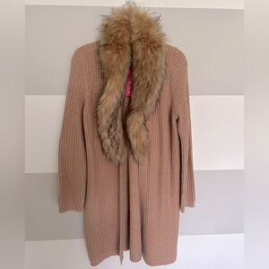 Lily Pulitzer Faux Fur Duster